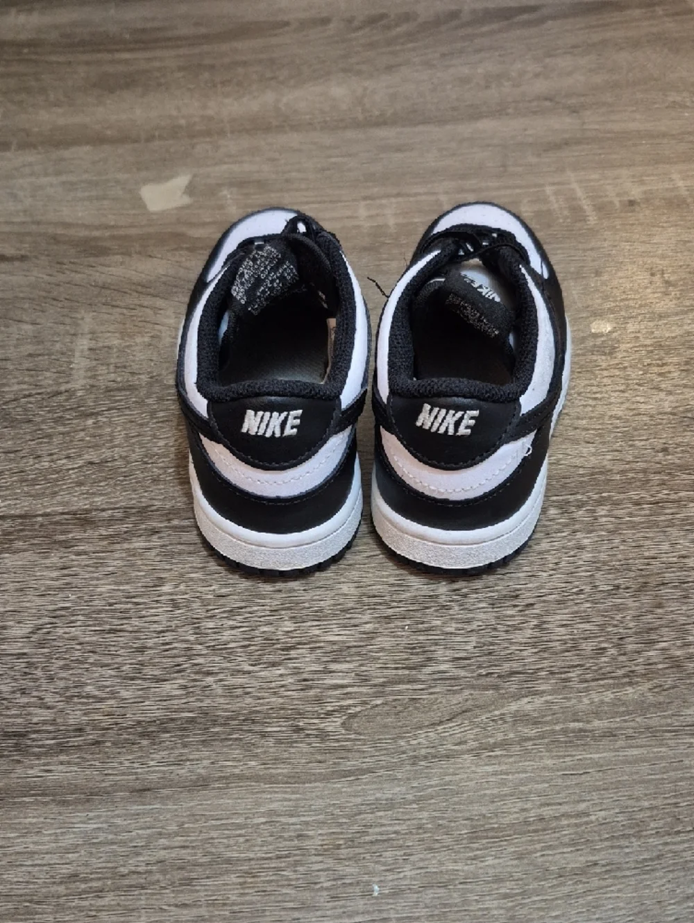 Nike Kids Black and White Low-Top Sneakers